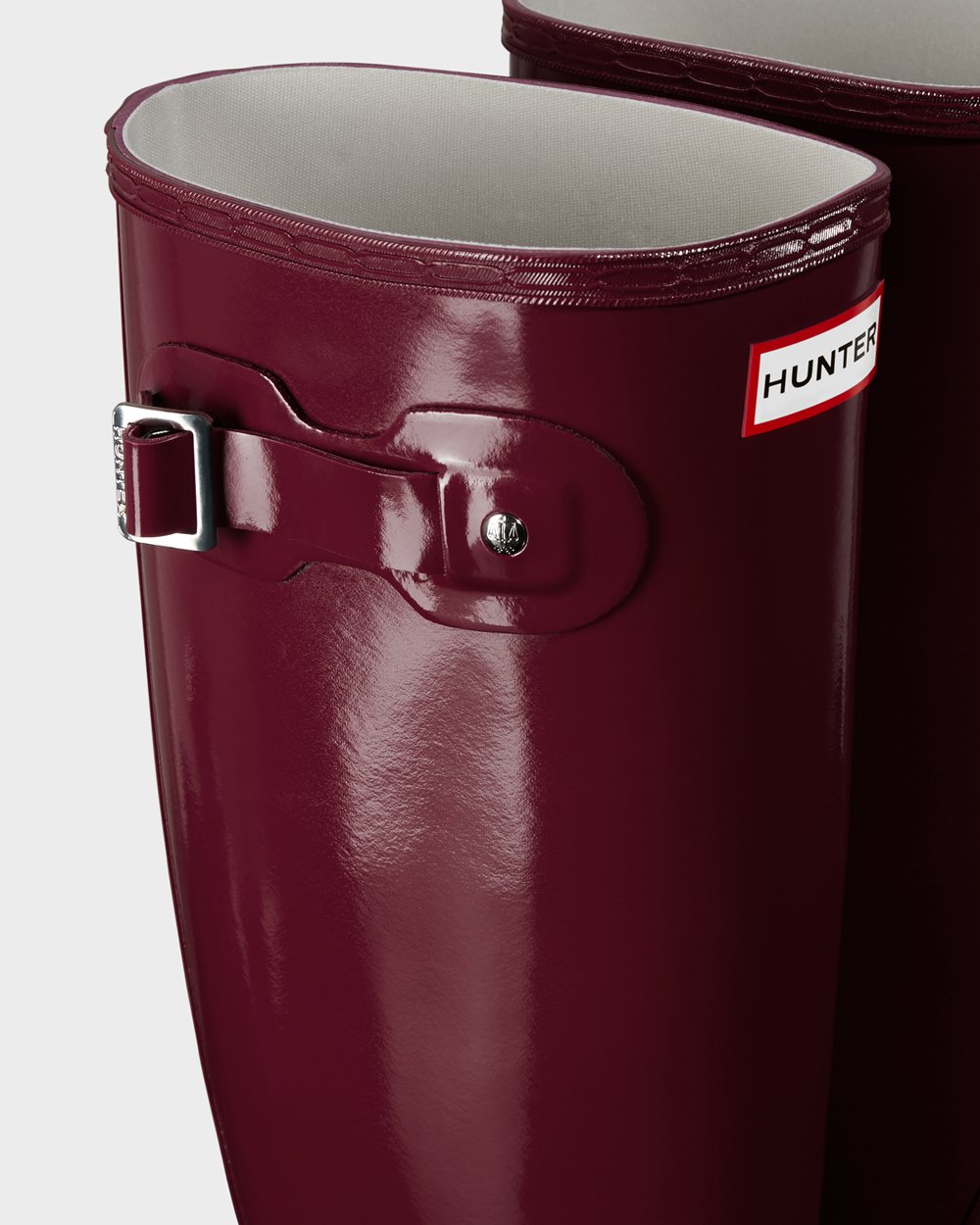 Womens Hunter Tall Rain Boots Claret/Red - Original Gloss - 4678250-IP